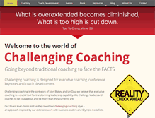 Tablet Screenshot of challengingcoaching.co.uk